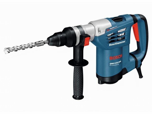 Перфоратор BOSCH GBH 4-32 DFR в чем. (900 Вт, 4.2 Дж, 3 реж., патрон SDS-plus, быстросъемн.SDS-plus в комплекте, вес 4.7 кг)
