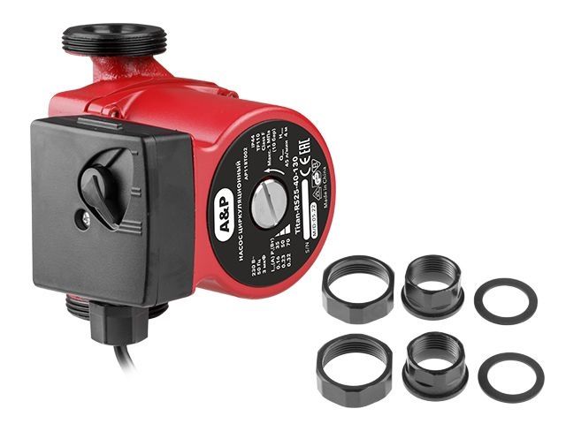 Насос циркуляционный Titan-RS25-40-130, A&P (35-70 Вт, 2700 л/ч, 4 м) Насос циркуляционный Titan-RS25-40-130, A&P (35-70 Вт, 2700 л/ч, 4 м)