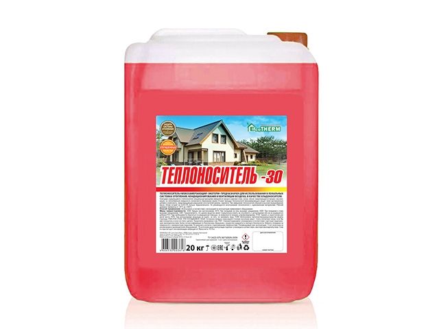 Теплоноситель Экотерм (-30С) кан. 20 кг., EcoTherm Теплоноситель Экотерм (-30С) кан. 20 кг., EcoTherm