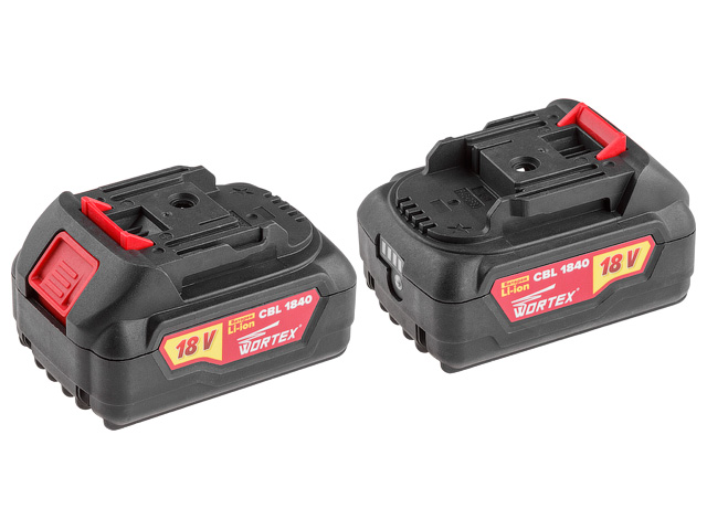 Аккумулятор WORTEX CBL 1840 18.0 В, 4.0 А/ч, Li-Ion ALL1 (18.0 В, 4.0 А/ч, индикатор заряда, обрезиненный корпус) Аккумулятор WORTEX CBL 1840 18.0 В, 4.0 А/ч, Li-Ion ALL1 (18.0 В, 4.0 А/ч, индикатор заряда, обрезиненный корпус)