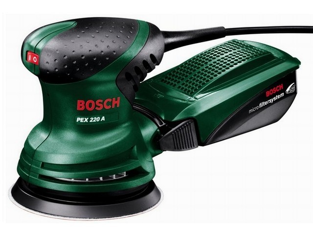 Эксцентриковая шлифмашина BOSCH PEX 220 A в кор. (220 Вт, 125 мм, 24000 кол/мин) Эксцентриковая шлифмашина BOSCH PEX 220 A в кор. (220 Вт, 125 мм, 24000 кол/мин)