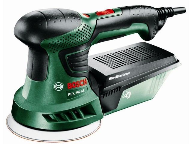 Эксцентриковая шлифмашина BOSCH PEX 300 AE в чем. (300 Вт, 125 мм, 4000 - 24000 кол/мин, регул. об.) Эксцентриковая шлифмашина BOSCH PEX 300 AE в чем. (300 Вт, 125 мм, 4000 - 24000 кол/мин, регул. об.)