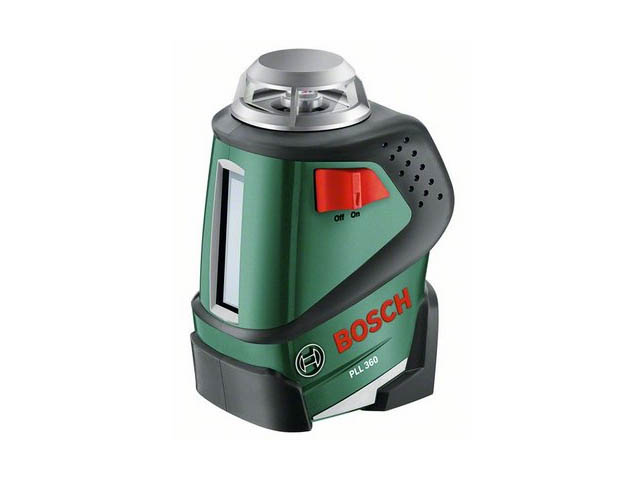Нивелир лазерный линейный BOSCH PLL 360 с держателем в кор. (проекция: крест, 1 плоскость 360°, до 20 м, +/- 8 мм, резьба 1/4") Нивелир лазерный линейный BOSCH PLL 360 с держателем в кор. (проекция: крест, 1 плоскость 360°, до 20 м, +/- 8 мм, резьба 1/4")