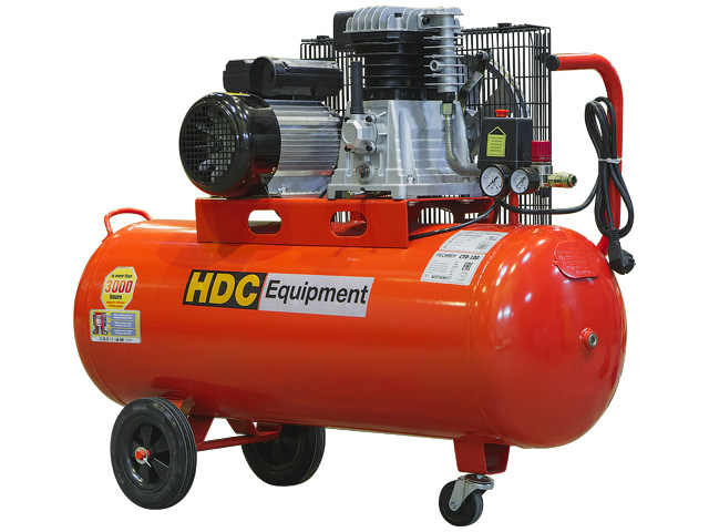 Компрессор HDC HD-A101 ременной (396 л/мин, 10 атм, ременной, масляный, ресив. 100 л, 220 В, 2.20 кВт) (HDC Equipment) Компрессор HDC HD-A101 ременной (396 л/мин, 10 атм, ременной, масляный, ресив. 100 л, 220 В, 2.20 кВт) (HDC Equipment)
