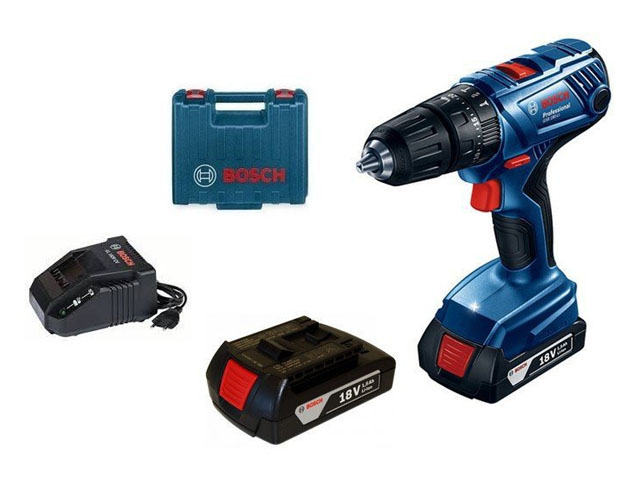 Аккум. ударная дрель-шуруповерт BOSCH GSB 180-LI в чем. (18.0 В, 2 акк., 1.5 А/ч Li-Ion, 2 скор., 54 Нм, шурупы до 10 мм, сверление в металле до 10 мм Аккум. ударная дрель-шуруповерт BOSCH GSB 180-LI в чем. (18.0 В, 2 акк., 1.5 А/ч Li-Ion, 2 скор., 54 Нм, шурупы до 10 мм, сверление в металле до 10 мм