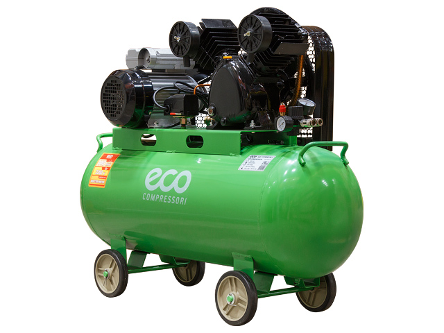 Компрессор ECO AE-1005-B1 ременной (380 л/мин, 8 атм, ременной, масляный, ресив. 100 л, 220 В, 2.20 кВт) Компрессор ECO AE-1005-B1 ременной (380 л/мин, 8 атм, ременной, масляный, ресив. 100 л, 220 В, 2.20 кВт)