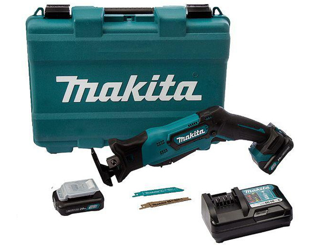 Аккум. сабельная пила MAKITA JR 105 DWAE в чем. (10.8 В, 2 акк., 2.0 А/ч, Li-Ion, дерево до 50 мм, металл до 50 мм) Аккум. сабельная пила MAKITA JR 105 DWAE в чем. (10.8 В, 2 акк., 2.0 А/ч, Li-Ion, дерево до 50 мм, металл до 50 мм)