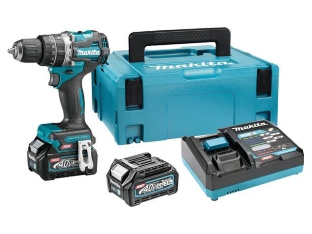 Аккум. ударная дрель-шуруповерт MAKITA XGT HP002GD201 в кейсе (40.0 В, 2 акк., 2.5 А/ч Li-Ion, 2 скор., 65 Нм, шурупы до 13 мм, сверление в металле д Аккум. ударная дрель-шуруповерт MAKITA XGT HP002GD201 в кейсе (40.0 В, 2 акк., 2.5 А/ч Li-Ion, 2 скор., 65 Нм, шурупы до 13 мм, сверление в металле д