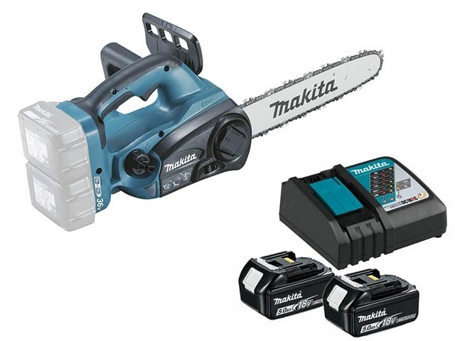 Аккум. пила цепная MAKITA DUC 302 Z шина 30 см (12"), 3/8, 1.1 мм + АКЦИЯ (2 аккумулятора, зарядное) (18+18 В, 2 акк., 5.0 А/ч, Li-Ion, зар. DC18RC) Аккум. пила цепная MAKITA DUC 302 Z шина 30 см (12"), 3/8, 1.1 мм + АКЦИЯ (2 аккумулятора, зарядное) (18+18 В, 2 акк., 5.0 А/ч, Li-Ion, зар. DC18RC)