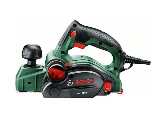 Рубанок электрический BOSCH PHO 2000 в кор. (680 Вт, шир. до 82 мм, глуб. до 2 мм) Рубанок электрический BOSCH PHO 2000 в кор. (680 Вт, шир. до 82 мм, глуб. до 2 мм)