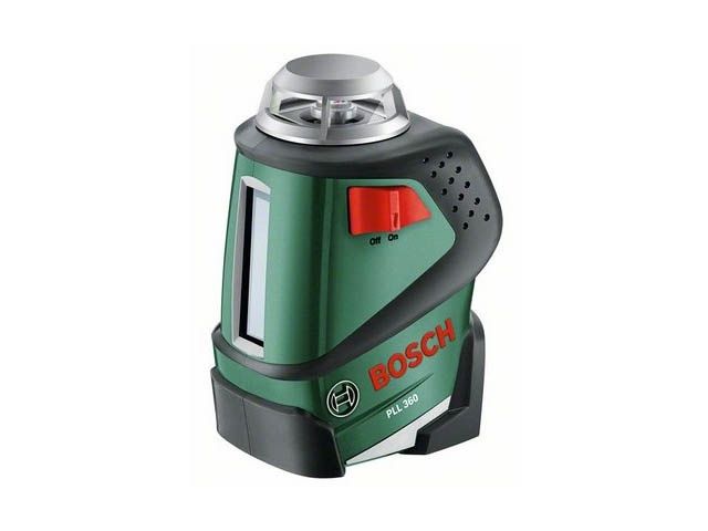 Нивелир лазерный линейный BOSCH PLL 360 с держателем в кор. (проекция: крест, 1 плоскость 360°, до 20 м, +/- 8 мм, резьба 1/4") Нивелир лазерный линейный BOSCH PLL 360 с держателем в кор. (проекция: крест, 1 плоскость 360°, до 20 м, +/- 8 мм, резьба 1/4")
