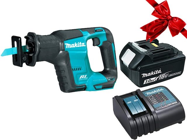 Аккум. сабельная пила MAKITA LXT DJR 188 Z в кор. + АКЦИЯ (BL1830B + DC18SD) (18.0 В, 1 акк., 3.0 А/ч, Li-Ion, дерево до 255 мм, металл до 20 мм) Аккум. сабельная пила MAKITA LXT DJR 188 Z в кор. + АКЦИЯ (BL1830B + DC18SD) (18.0 В, 1 акк., 3.0 А/ч, Li-Ion, дерево до 255 мм, металл до 20 мм)