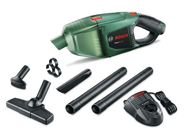 Аккум. пылесос BOSCH EasyVac 12 в кор. + аксессуары (12.0 В, 1 акк., 2.5 А/ч, Li-Ion, 0,35 л, класс: L, самоочистка: нет) Аккум. пылесос BOSCH EasyVac 12 в кор. + аксессуары (12.0 В, 1 акк., 2.5 А/ч, Li-Ion, 0,35 л, класс: L, самоочистка: нет)